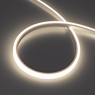 Лента герметичная WAVE-TOP-PU-A144-10x10mm 24V Day4000 (5 W/m, IP68, 5m, wire x2) (Arlight, Вывод боковой, 3 года)