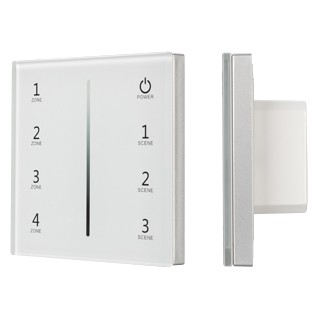 Панель SMART-P34-DIM-IN White (230V, 0-10V, Sens, 2.4G) (Arlight, IP20 Пластик, 5 лет)