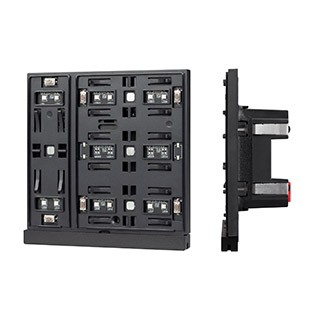 INTELLIGENT ARLIGHT Механизм панели KNX-303-22-IN Black (Bus) (IARL, IP20 Пластик, 2 года)