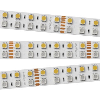 Лента RT 2-5000 24V RGB-Day 2x2 (5060, 720 LED, LUX) (Arlight, 32 Вт/м, IP20)