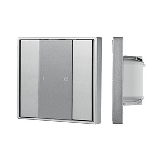 INTELLIGENT ARLIGHT Кнопочная панель DALI-201-23-1G-DIM-DT6-IN Silver (BUS, Frame) (IARL, IP20 Металл, 3 года)