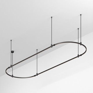 Основание ART-APRIORI-OVAL-ROD-800-3000x1000 (BK) (Arlight, IP20 Металл, 3 года)