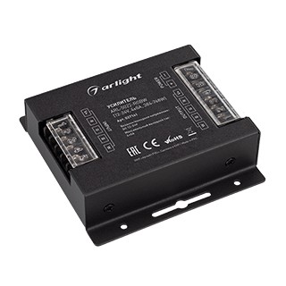Усилитель ARL-5022-RGBW (12-24V, 4x8A, 384-768W) (Arlight, IP20 Металл, 3 года)