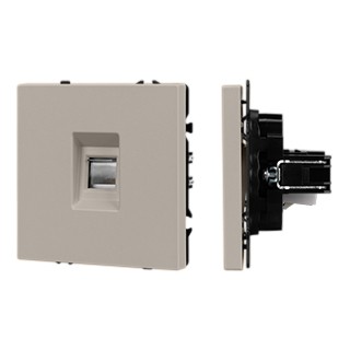 Механизм компьютерной розетки SCT-NOBE-MPC1-SFPL-CA (RJ-45, CAT6) (Arlight, Кашемир)