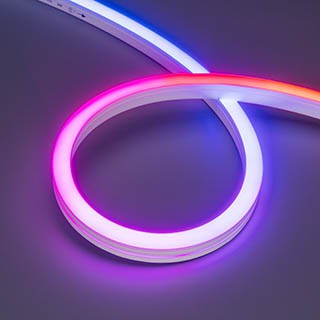 Лента герметичная DMX MOONLIGHT-SIDE-B84-12x17mm 24V RGB-PX7 (18 W/m, IP67, 5m, wire x2) (Arlight, Вывод прямой, 2 года)