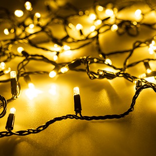 Светодиодная гирлянда ARD-STRING-CLASSIC-1000-BLACK-100LED-PULSE Warm (230V, 7W) (Ardecoled, IP65)