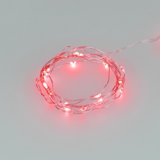 Светодиодная гирлянда ARD-DEW-HOME-2000-CLEAR-20LED-STD Red (1.5V, Battery Pack, Cork) (Ardecoled, IP20)