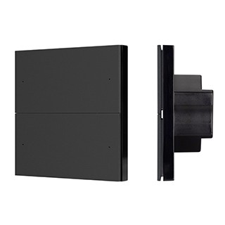 INTELLIGENT ARLIGHT Кнопочная панель SMART DALI-301-22-4K-D2-IN Black (BUS, Frameless) (IARL, IP20 Пластик, 5 лет)