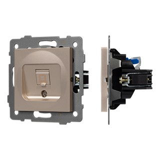 Механизм компьютерной розетки SCT-MPC1-PL-GD-V (RJ-45, CAT6) (Arlight, -)
