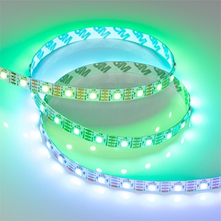 Лента SPI-B60-10mm 12V RGB-PX1-RAM (9.3 W/m, IP20, 5060, 5m) (Arlight, бегущий огонь)