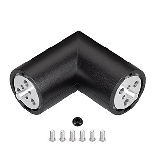Соединитель профиля ROUND-D36-360-90 BLACK (Arlight, Алюминий)