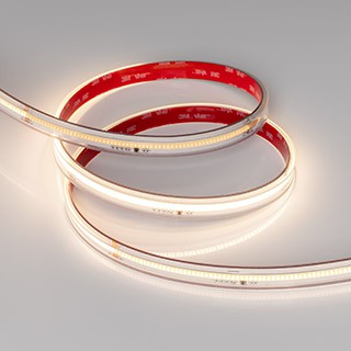 Лента герметичная SPI-COB-PS-X378-14mm 24V Warm3000-PX63-BPT (7 W/m, IP67, 5m) (Arlight, бегущий огонь)