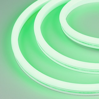 Лента герметичная WAVE-SIDE-A120-12x25mm 230V Green (12 W/m, IP67, 50m, wire x2) (Arlight, Грибовидная форма)