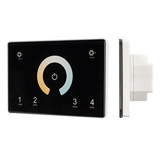 Панель Sens SMART-P81-MIX Black (230V, 4 зоны, 2.4G) (Arlight, IP20 Пластик, 5 лет)