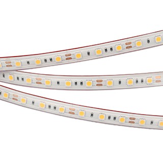 Лента RTW 2-5000PS 12V Warm3000 2x (5060, 300 LED, LUX) (Arlight, 14.4 Вт/м, IP67)