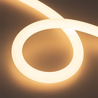 Лента герметичная MOONLIGHT-TOP-A336-D30mm 24V Warm3000 (14.4 W/m, IP65, 5m, wire x1) (Arlight, Вывод прямой, 3 года)