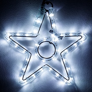 Фигура светодиодная ARD-STAR-M4-200x220-36LED White (230V, 2.5W) (Ardecoled, IP65)