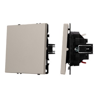 Механизм выключателя одноклавишный проходной SWT-NOBE-MKP1-SFPL-CA (230V, 10A) (Arlight, Кашемир)