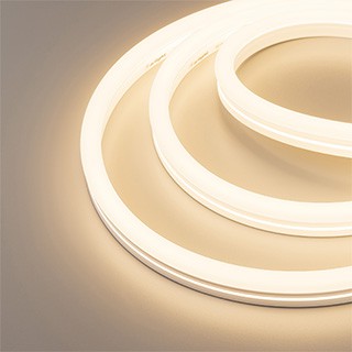 Лента герметичная MOONLIGHT-SIDE-X336-12x24mm 230V Warm3000 (11 W/m, IP65, 50m, wire x1) (Arlight, Грибовидная форма)