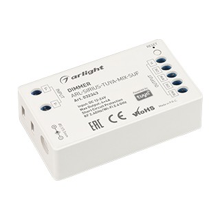 Диммер ARL-SIRIUS-TUYA-MIX-SUF (12-24V, 4x4A, 2.4G) (Arlight, IP20 Пластик, 3 года)
