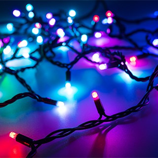 Светодиодная гирлянда ARD-STRING-PRO-10000-BLACK-100LED-LIVE RGB-DMX (24V, 10W) (Ardecoled, IP65)