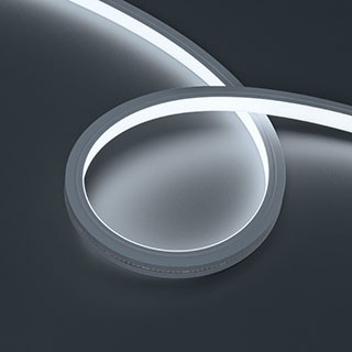 Лента герметичная MOONLIGHT-TOP-X320-13x12mm 24V White6000 (5 W/m, IP67, sauna, 15m, wire x2) (Arlight, Вывод вниз, 3 года)