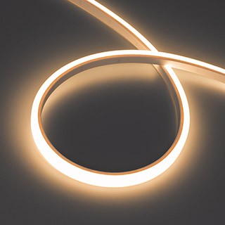 Лента герметичная WAVE-TOP-PU-A144-10x10mm 24V Warm3000 (5 W/m, IP68, 5m, wire x2) (Arlight, Вывод боковой, 3 года)