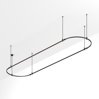 Основание ART-APRIORI-OVAL-ROD-800-4000x1000 (BK) (Arlight, IP20 Металл, 3 года)