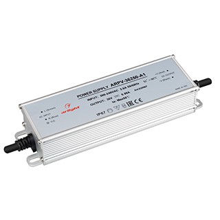 Блок питания ARPV-36250-A1 (36V, 6.95A, 250W) (Arlight, IP67 Металл, 3 года)
