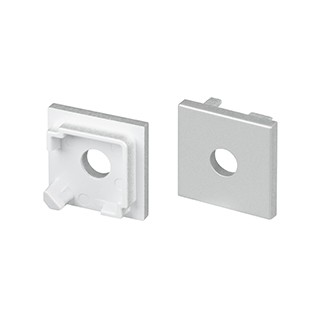 Заглушка SL-KANT-H16-S10 SQUARE с отверстием (Arlight, Пластик)