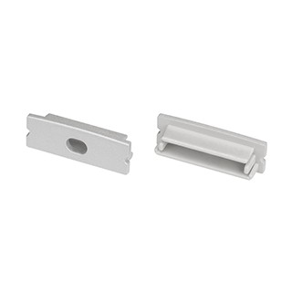 Заглушка LINE-3010 SILVER с отверстием (Arlight, Пластик)