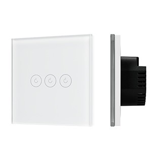 Выключатель сенсорный SWT-OMALI-S03-ZB-WH (250V, 10A, Zigbee) (Arlight, Стекло)