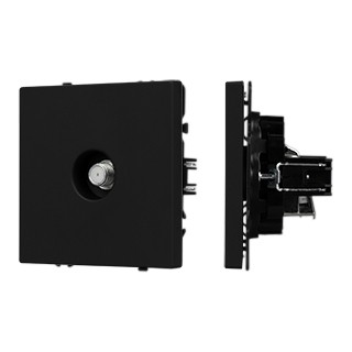 Механизм спутниковой розетки SCT-NOBE-MST1-SFPL-BK (SAT) (Arlight, Черный оникс)