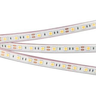 Лента RTW 2-5000P 12V Warm2700 2x (5060, 300 LED, LUX) (Arlight, 14.4 Вт/м, IP66)