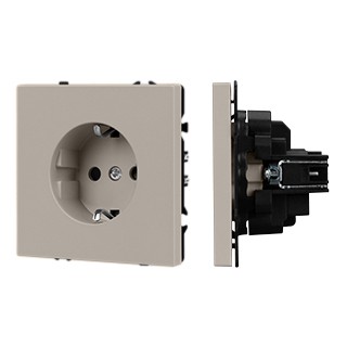 Механизм электрической розетки SCT-NOBE-MEU1-SFPL-CA (230V, 16A) (Arlight, Кашемир)