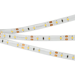 Лента RTW 2-5000SE 12V Warm (3528, 300 LED, LUX) (Arlight, 4.8 Вт/м, IP65)