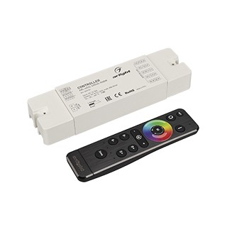 Диммер ARL-SET-PWM-104-72-RGBW-SH-IN, комплект (12-24V, 4x6A, 2.4G) (Arlight, IP20 Пластик, 3 года)
