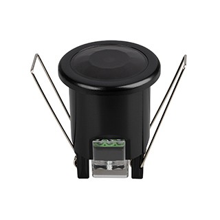 Датчик движения NAVE-PIR-BUILT-R50-400W-BK (230V, 1.7A, MINI, IP20) (Arlight, Пластик, 5 лет)