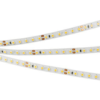 Лента RT 2-5000 24V Warm2700 2x (3528, 600 LED, LUX) (Arlight, 9.6 Вт/м, IP20)