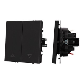 Механизм выключателя управления шторами SWT-NOBE-MKR2-SFPL-BK (230V, 10A) (Arlight, Черный оникс)