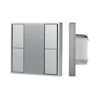 INTELLIGENT ARLIGHT Кнопочная панель DALI-201-23-2G-DIM-DT6-IN Silver (BUS, Frame) (IARL, IP20 Металл, 3 года)