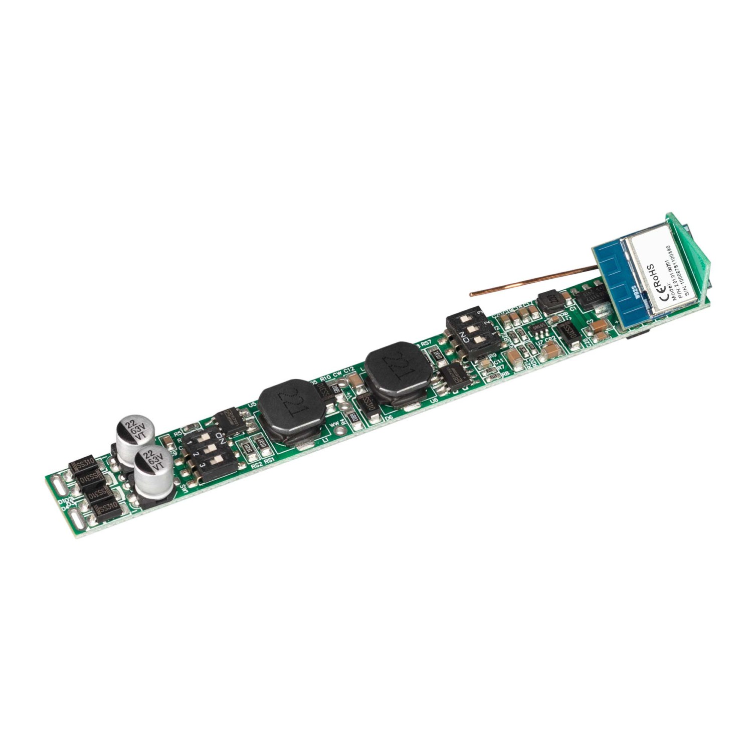 INTELLIGENT ARLIGHT Диммер SMART-CC-202-72-MIX-IN (48V, 2x350-700mA, Track, TUYA Wi-Fi, 2.4G) (IARL, IP20 Пластик, 5 лет)
