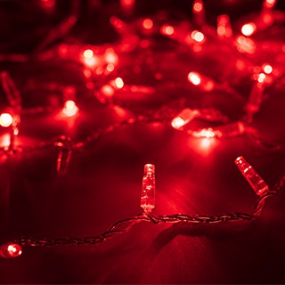 Светодиодная гирлянда ARD-STRING-CLASSIC-1000-CLEAR-100LED-PULSE Red (230V, 7W) (Ardecoled, IP65)