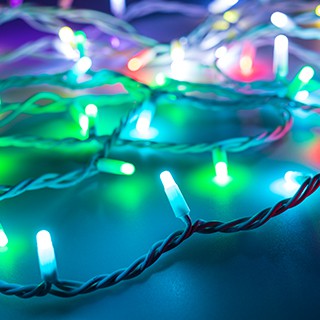 Светодиодная гирлянда ARD-STRING-PRO-10000-WHITE-100LED-MILK-LIVE RGB-DMX (24V, 10W) (Ardecoled, IP65)