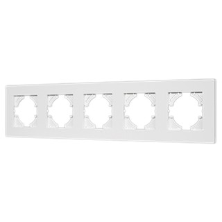 Рамка пластиковая FRM-PERIO-PL-5-WH (Arlight, -)